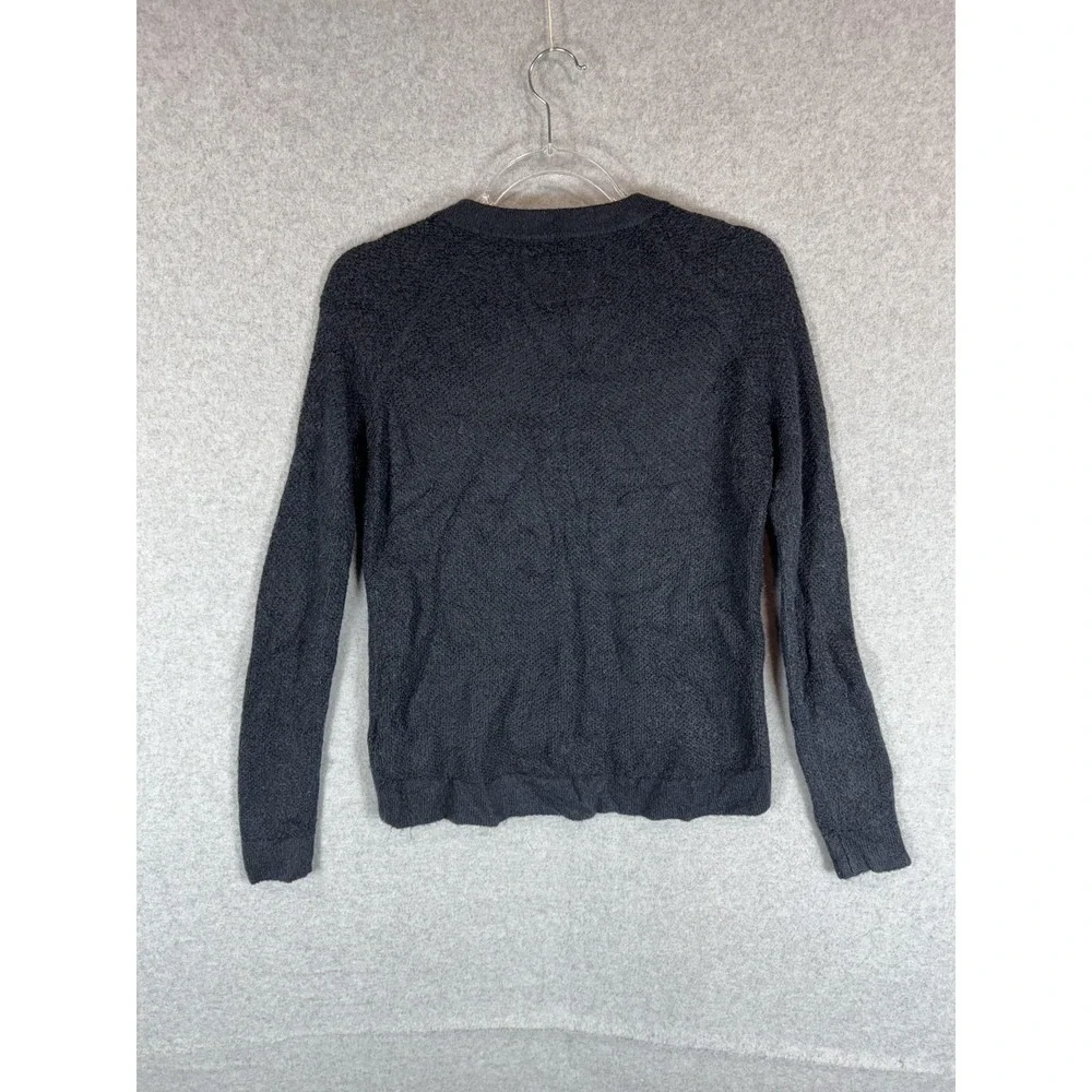 Abercrombie & Fitch Sweater Womens XS Textured Knit Pullover Asymmetrical Zip